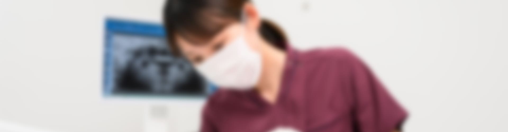 術前クリーニングの様子